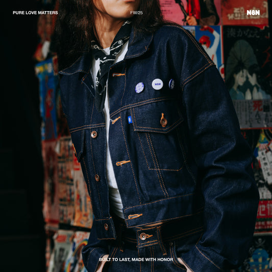 N8N Cropped Icon Jacket — Deep Indigo (Women