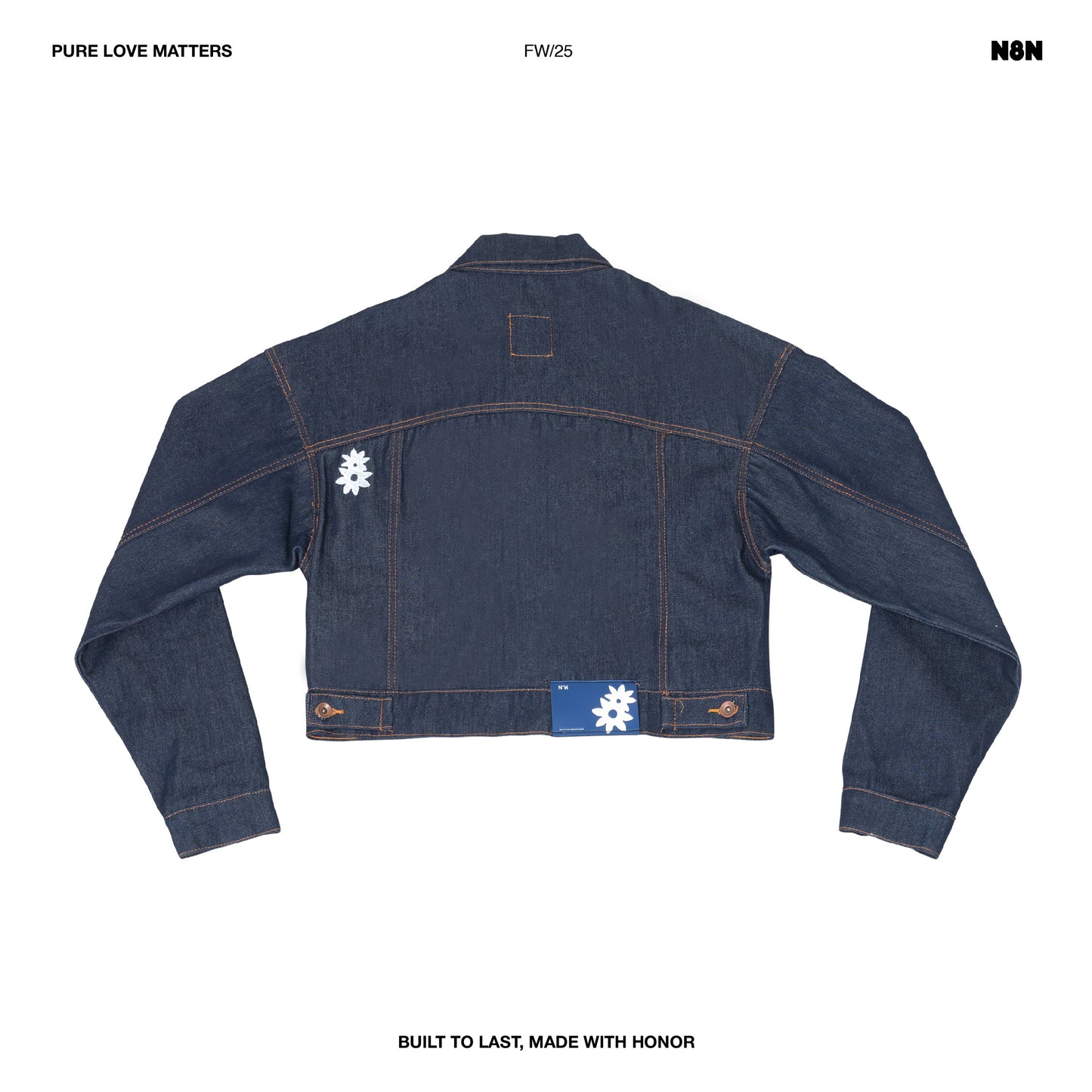 N8N Cropped Icon Jacket — Deep Indigo (Women