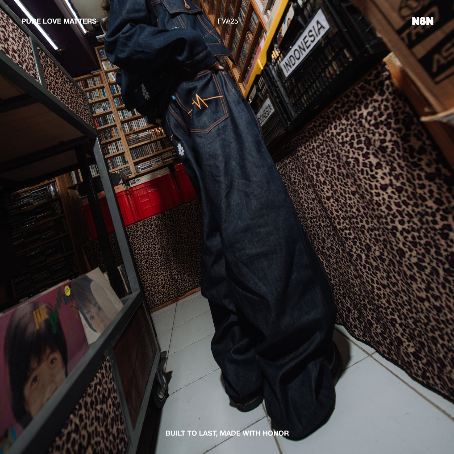 N8N Barrel Jeans — Deep Indigo (Unisex)
