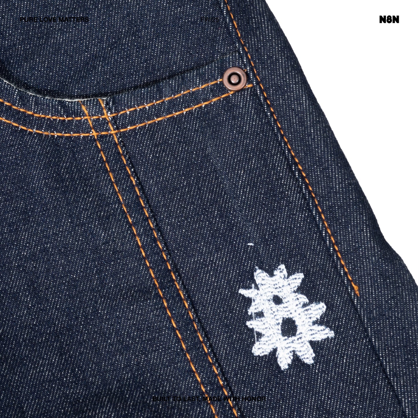 N8N Barrel Jeans — Deep Indigo (Unisex)