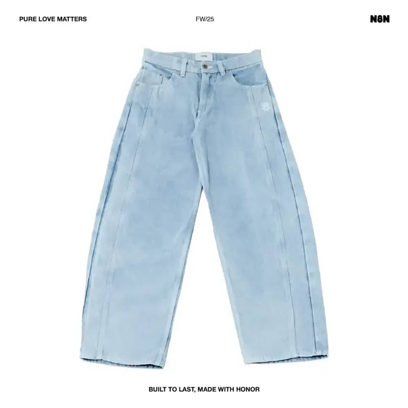 N8N Barrel Jeans— Sand (Unisex)