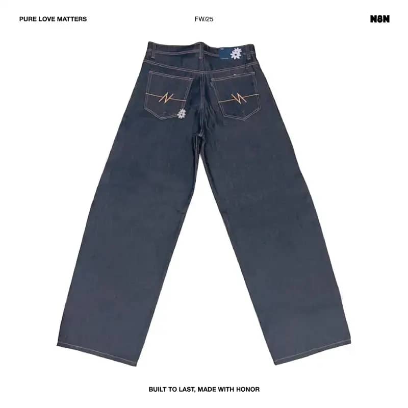 N8N Barrel Jeans — Deep Indigo (Unisex)